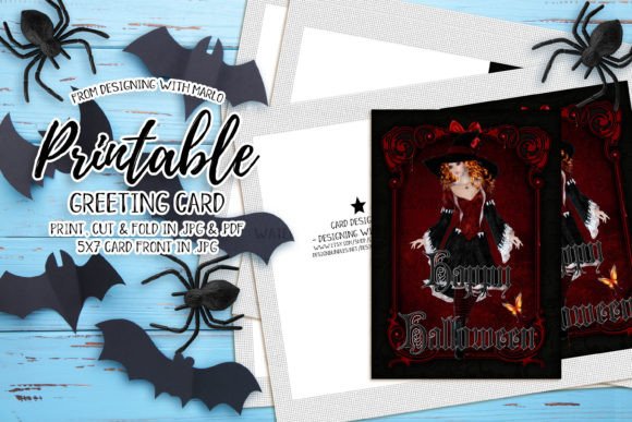 Download Witch Happy Halloween 5x7 Greeting Card - 5x7 greeting card Collection