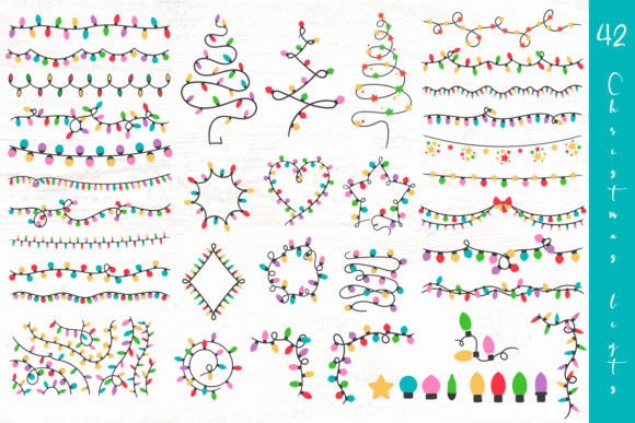 Download Christmas Lights SVG PNG Vector Bundle - Vector Collection