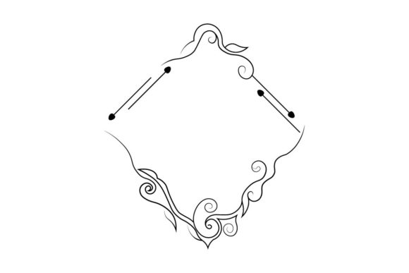 Download Floral Outline Vector Border Frame - Vector Collection