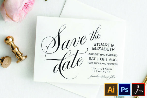 Download Save the Date Template Printable Wedding - Save the date Collection