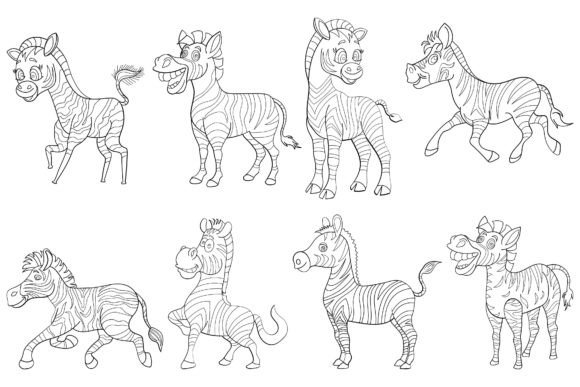 Download Zebra Digital Stamp Set-2. - Digital stamp set Collection