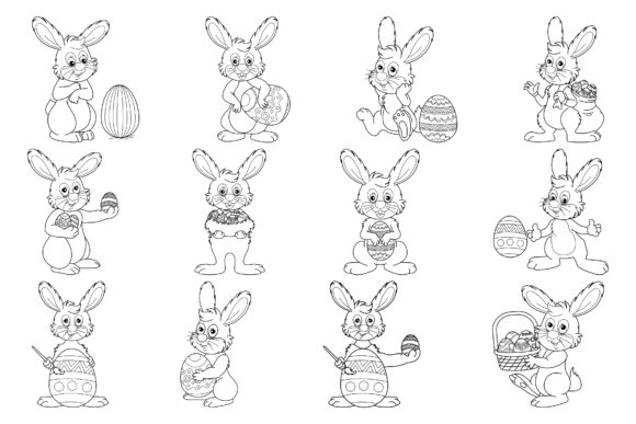 Download Easter Digital Stamp Set - Digital stamp set Collection