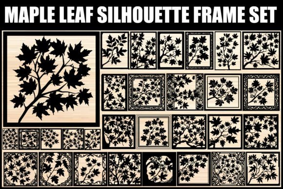 Download Maple Leaf Silhouette Frame Set - Premium Bundle