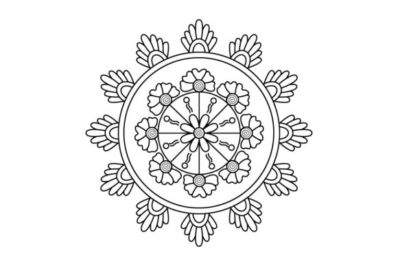 Download Mandala Design Vector, Floral Outline - Vector Collection