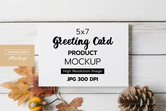 Download 5x7 Greeting Card Mockup, Fall Theme - 5x7 greeting card Collection