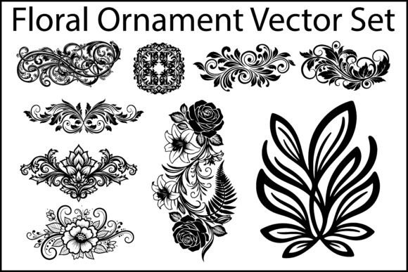 Download Floral Ornament Vector Set - Vector Collection