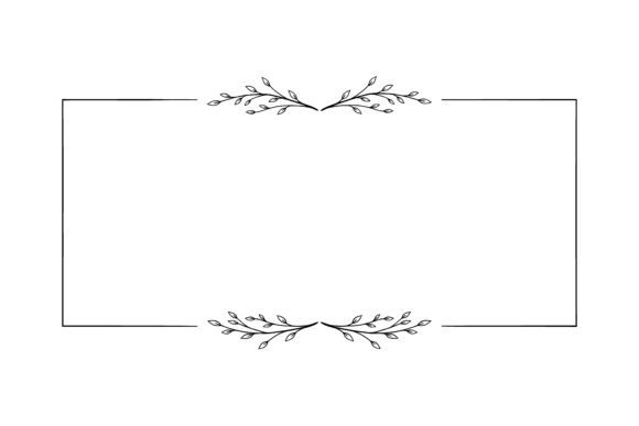 Download Hand Drawn Leaf Branch Nature Frame - Nature frame Collection