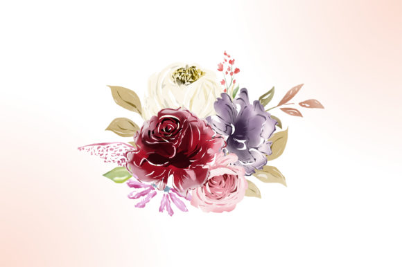 Download Watercolor Floral Decoration Vector - Vector Collection