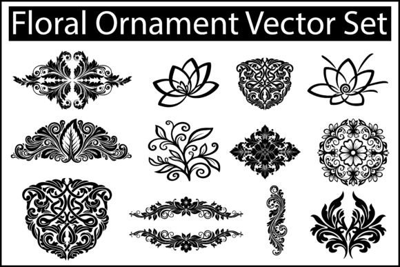 Download Floral Ornament Vector Set - Vector Collection