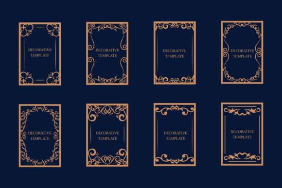 Download Vector Decorative Frame Template - Vector Collection