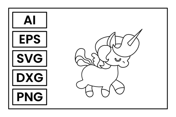 Download Unicorn Coloring Page Graphic Art Vector - Vector Collection