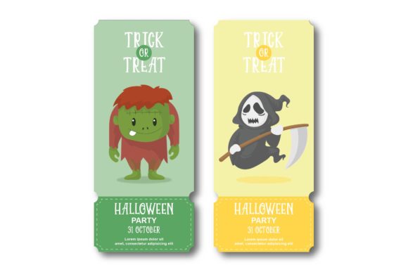 Download Halloween Invitation Green Yellow Vector - Vector Collection