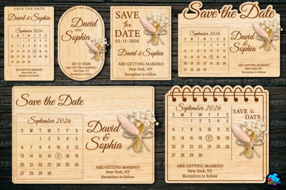 Download Save the Date Laser Cut Bundle - Save the date Collection