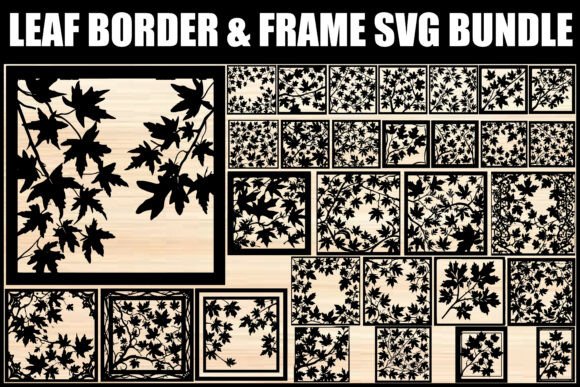Download Leaf Border &amp; Frame SVG Bundle - Premium Bundle